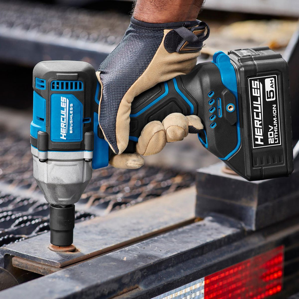 HERCULES 20V Brushless 1/2 in. Compact 4-Mode Impact Wrench, Tool Only W233