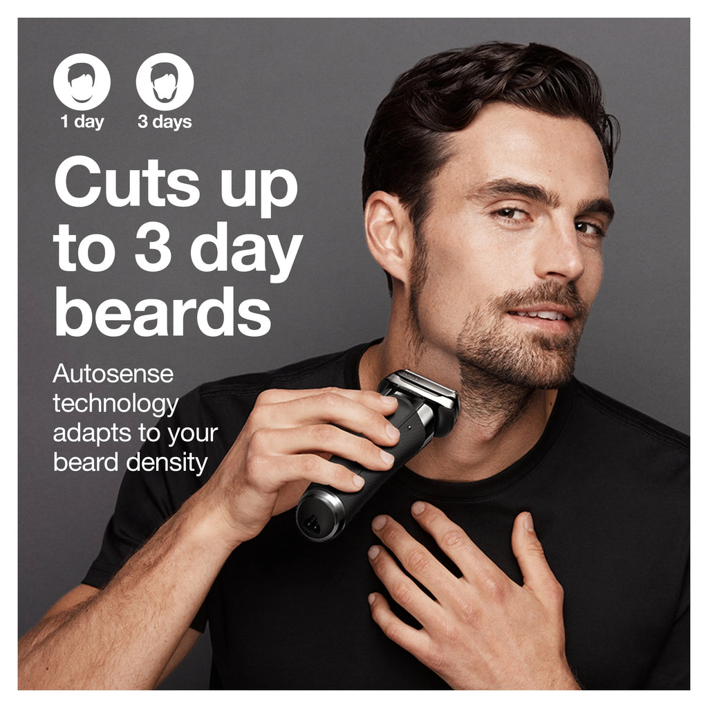 Braun Series 9 9370cc Rechargeable Wet Dry Electric Shaver with Clean Station J16358