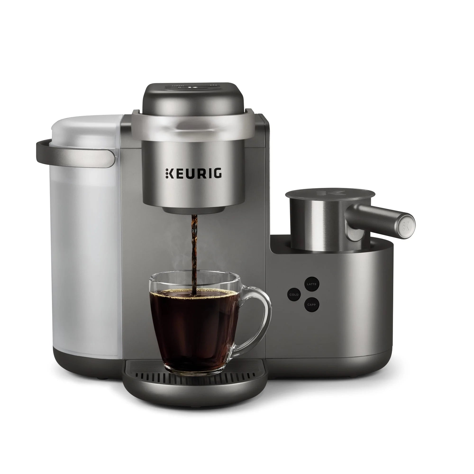 Keurig K-Cafe Special Edition Single Serve K-Cup Pod Coffee, Latte and Cappuccino Maker, Nickel N34174