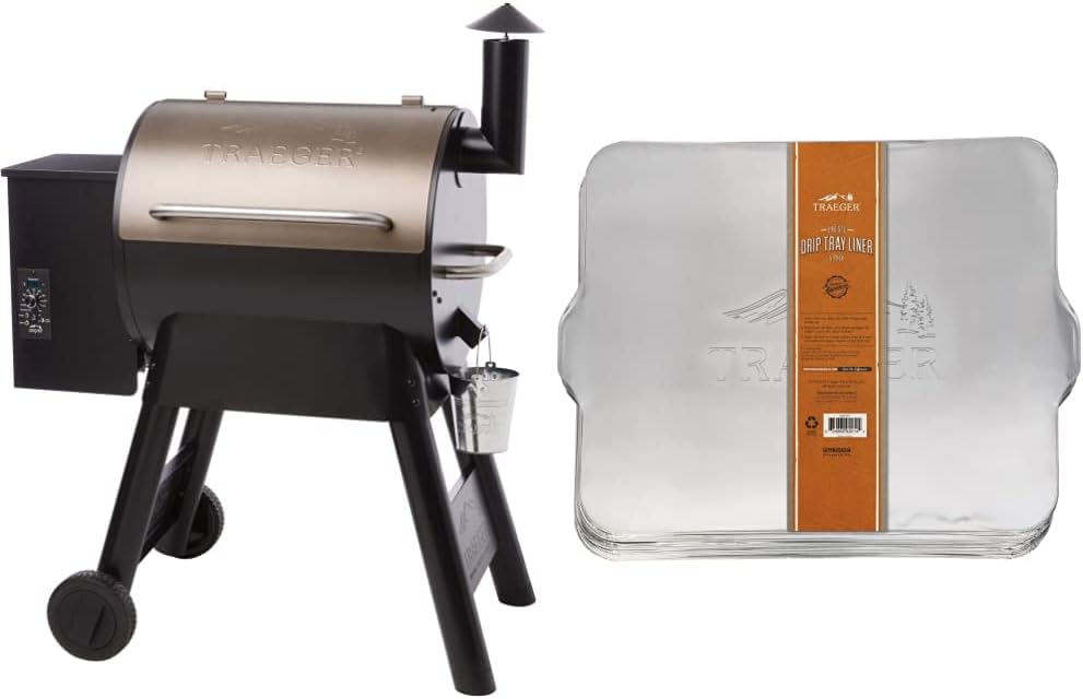 Traeger Pro Series 22 Electric Wood Pellet Grill and Smoker, Bronze K68695