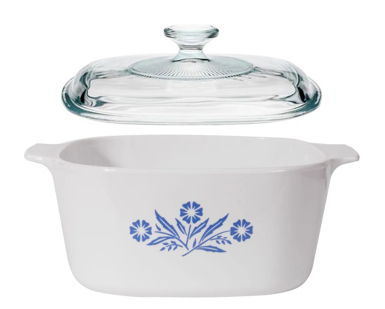 Corningware Pyroceram Casserole with Glass Cover, 3.0L, Blue Cornflower D67608