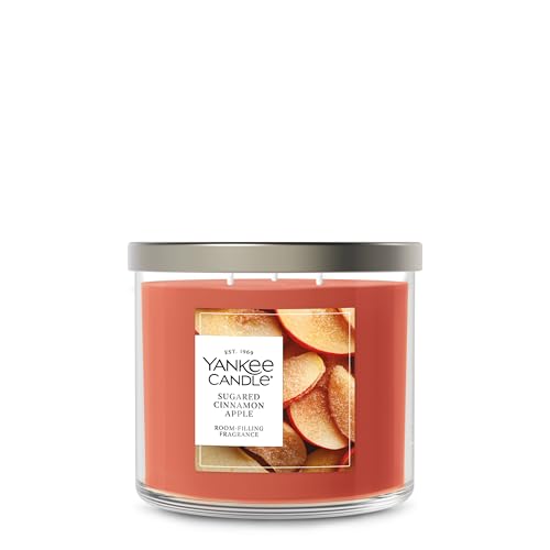 Yankee Candle Sugared Cinnamon Apple Scented Candle, 22oz Large Jar V569036