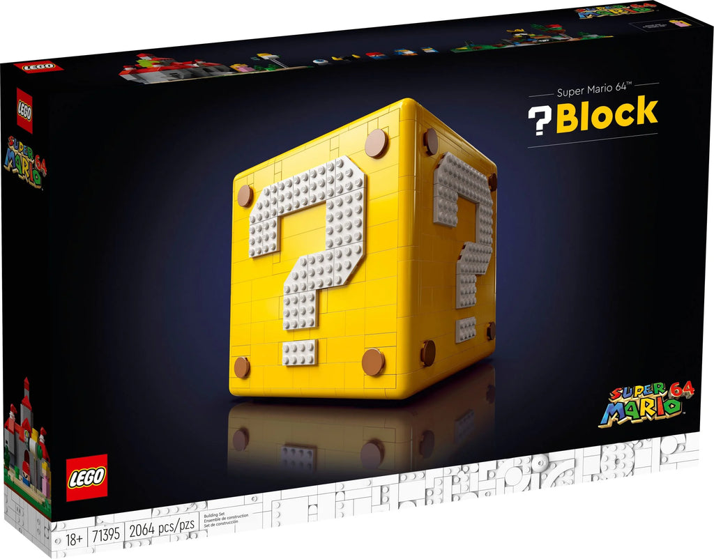 LEGO Super Mario 64 Question Mark Block 71395 3D Model Set for Adults S33320