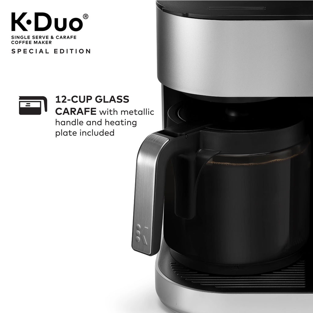Keurig® K-Duo Special Edition Single Serve & Carafe Coffee Maker, Silver H954