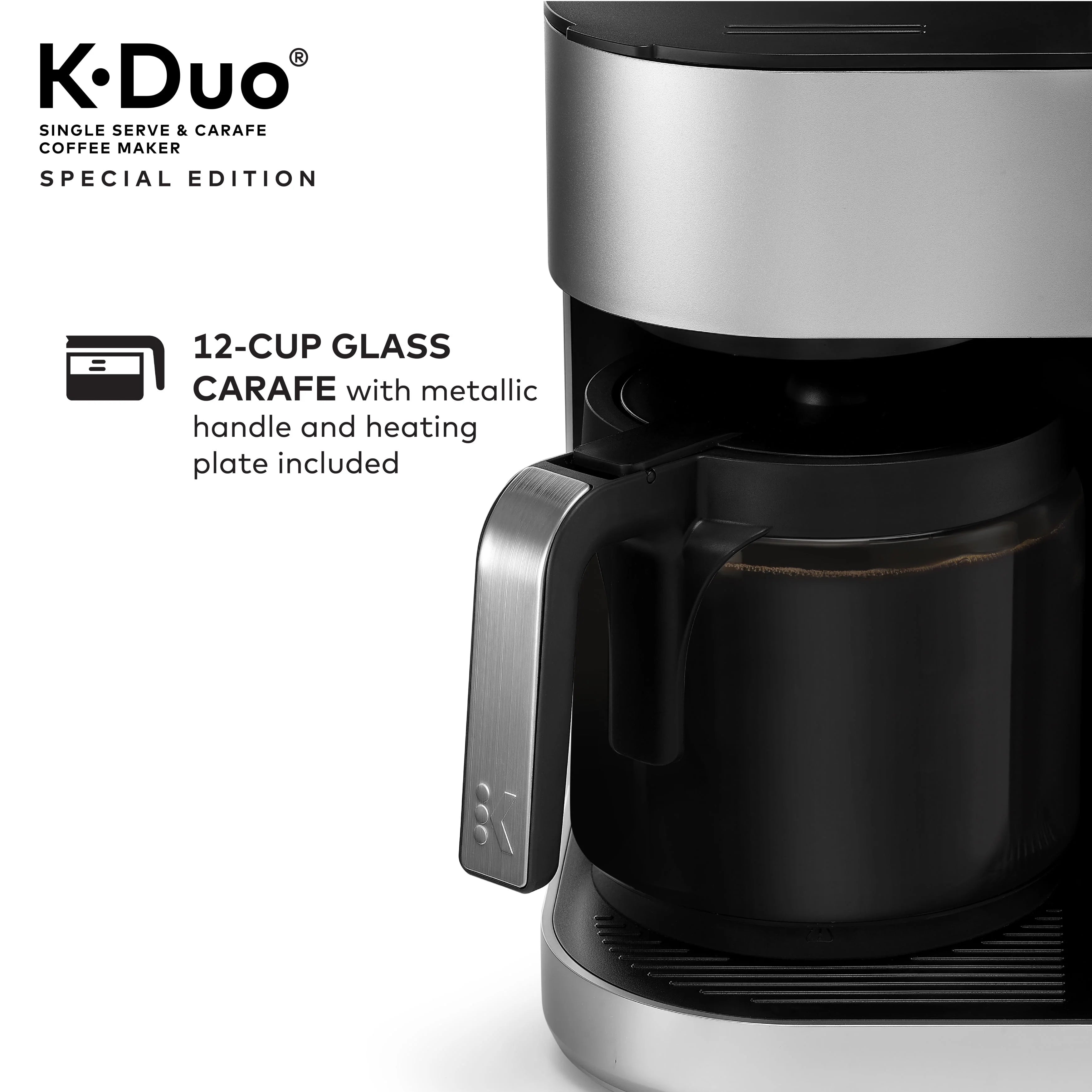 Keurig® K-Duo Special Edition Single Serve & Carafe Coffee Maker, Silver H954