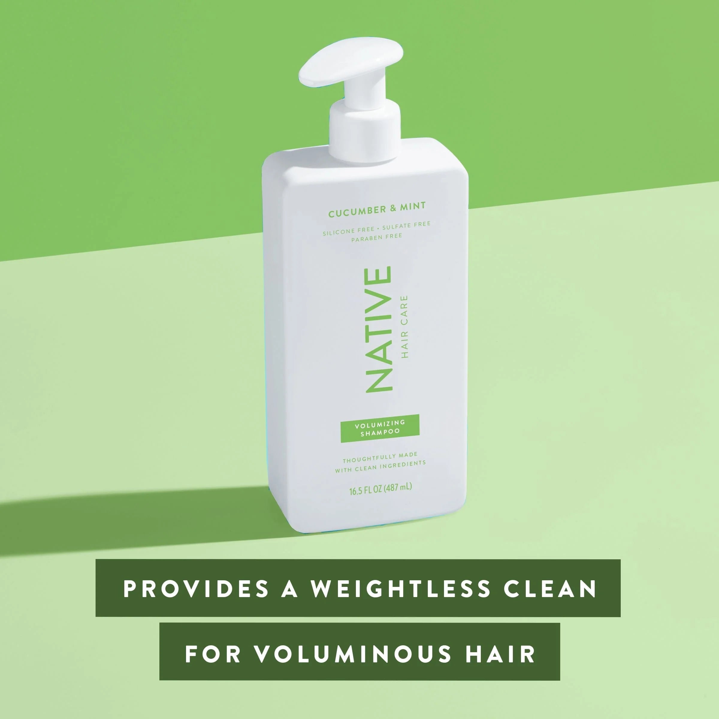 Native Volumizing Shampoo, Cucumber & Mint, Sulfate Free, 16.5 oz E747