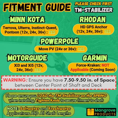 Adjustable Trolling Motor Stabilizer for Minn Kota, Rhodan, Motor Guide B286802