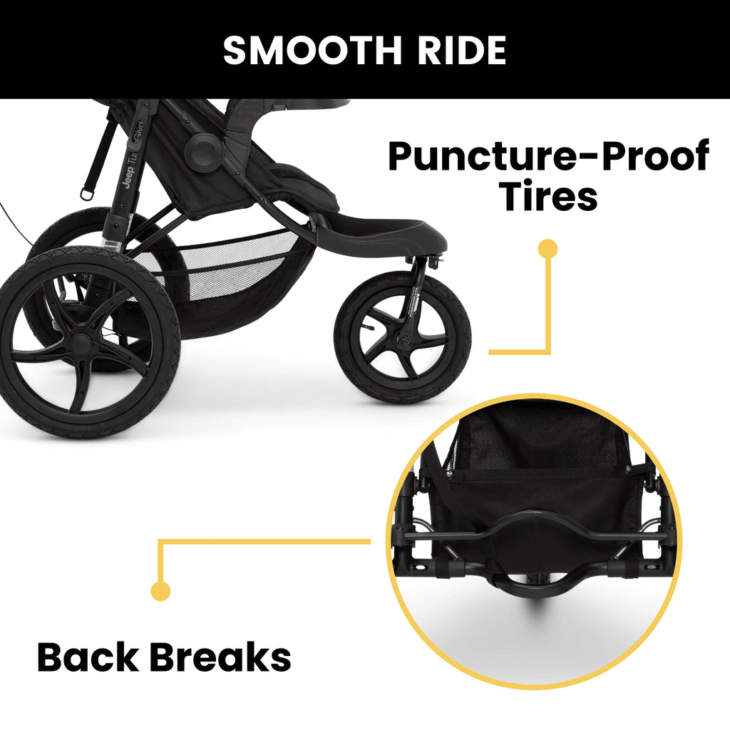 Jeep TurboGlyde Jogging Stroller by Delta Children, Black J18008