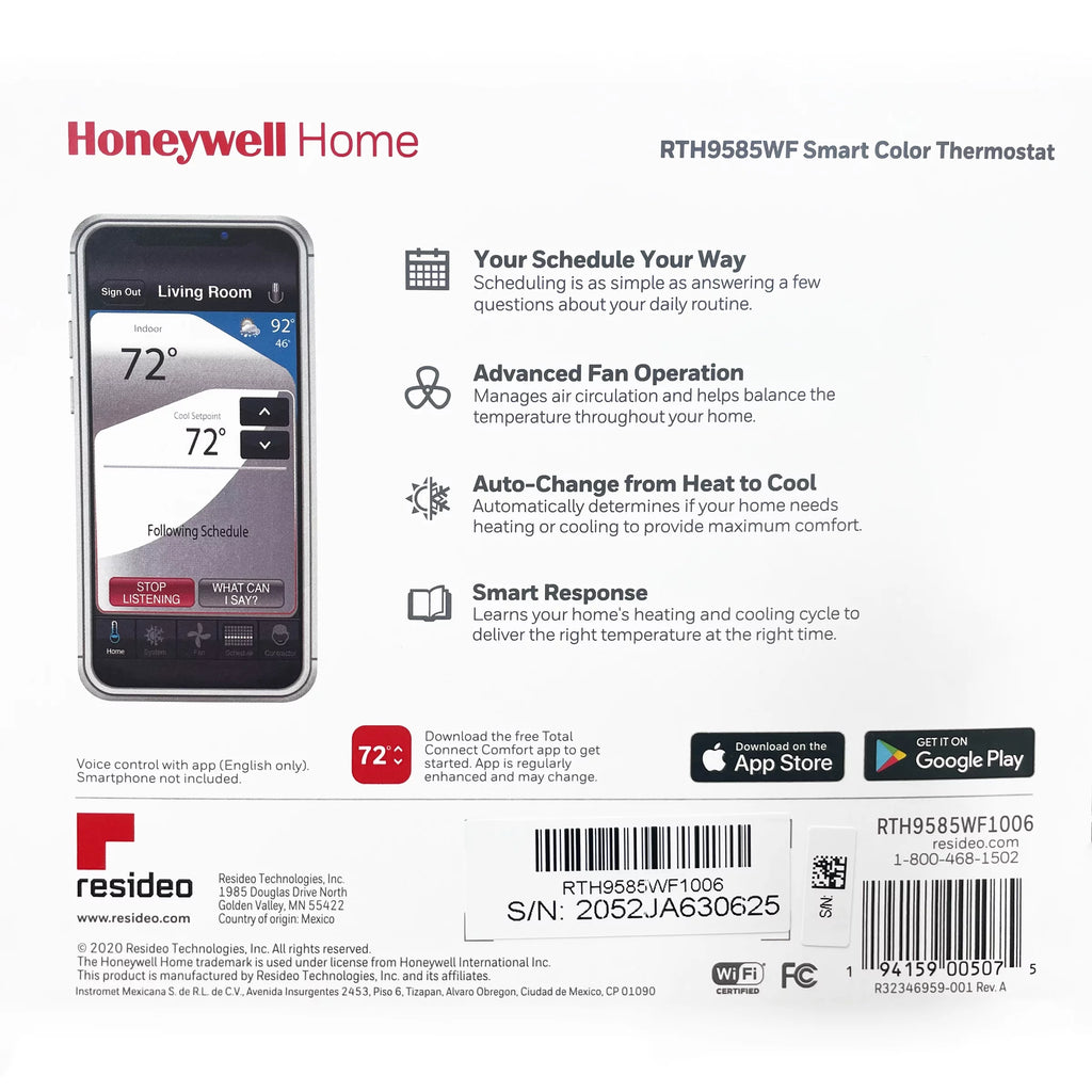 Honeywell Home Smart Color Thermostat W34867