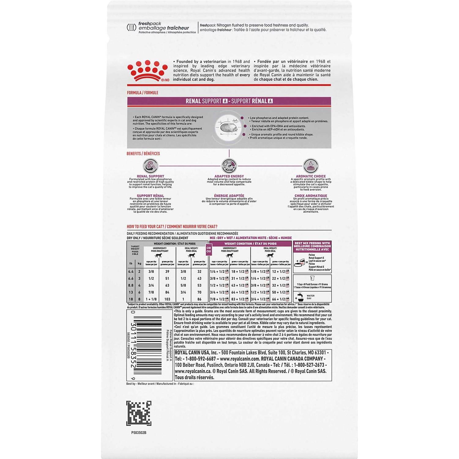 Royal Canin Veterinary Diet Feline Renal Support Dry Food W620