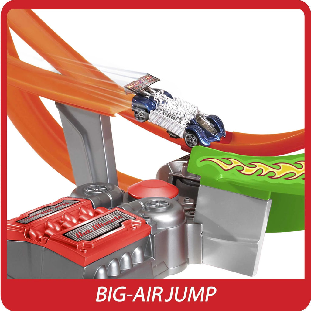 Hot Wheels Action Power Shift Motorized Raceway Track Set with 5 Cars O295