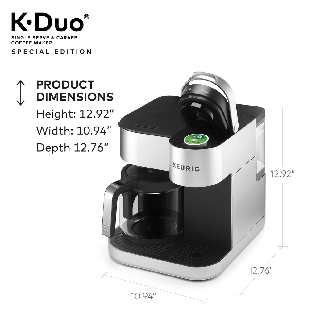 Keurig® K-Duo Special Edition Single Serve & Carafe Coffee Maker, Silver H954