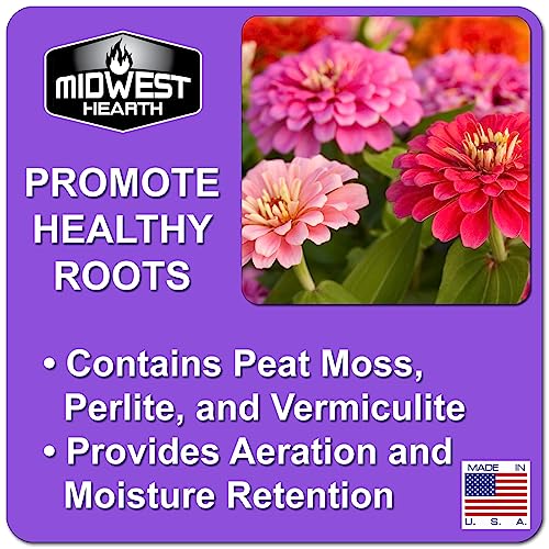 Premium Potting Soil Mix with Peat Moss, Vermiculite, Perlite, 8 Dry Quarts Q963420