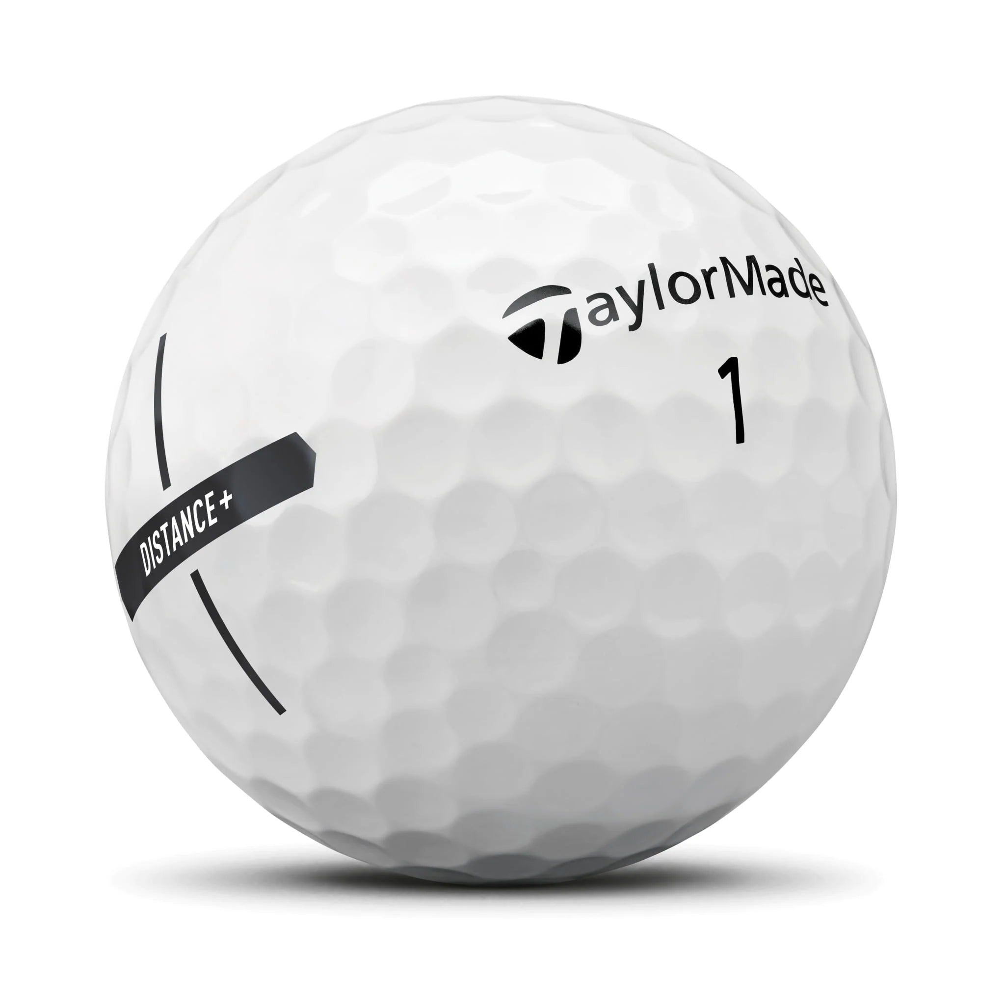 TaylorMade 2021 Distance Plus Golf Balls, 12 Pack, White B898