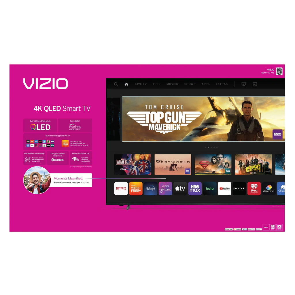 VIZIO 65" Quantum Pro 4K QLED HDR 120Hz Smart TV VQP65C-84 J303380