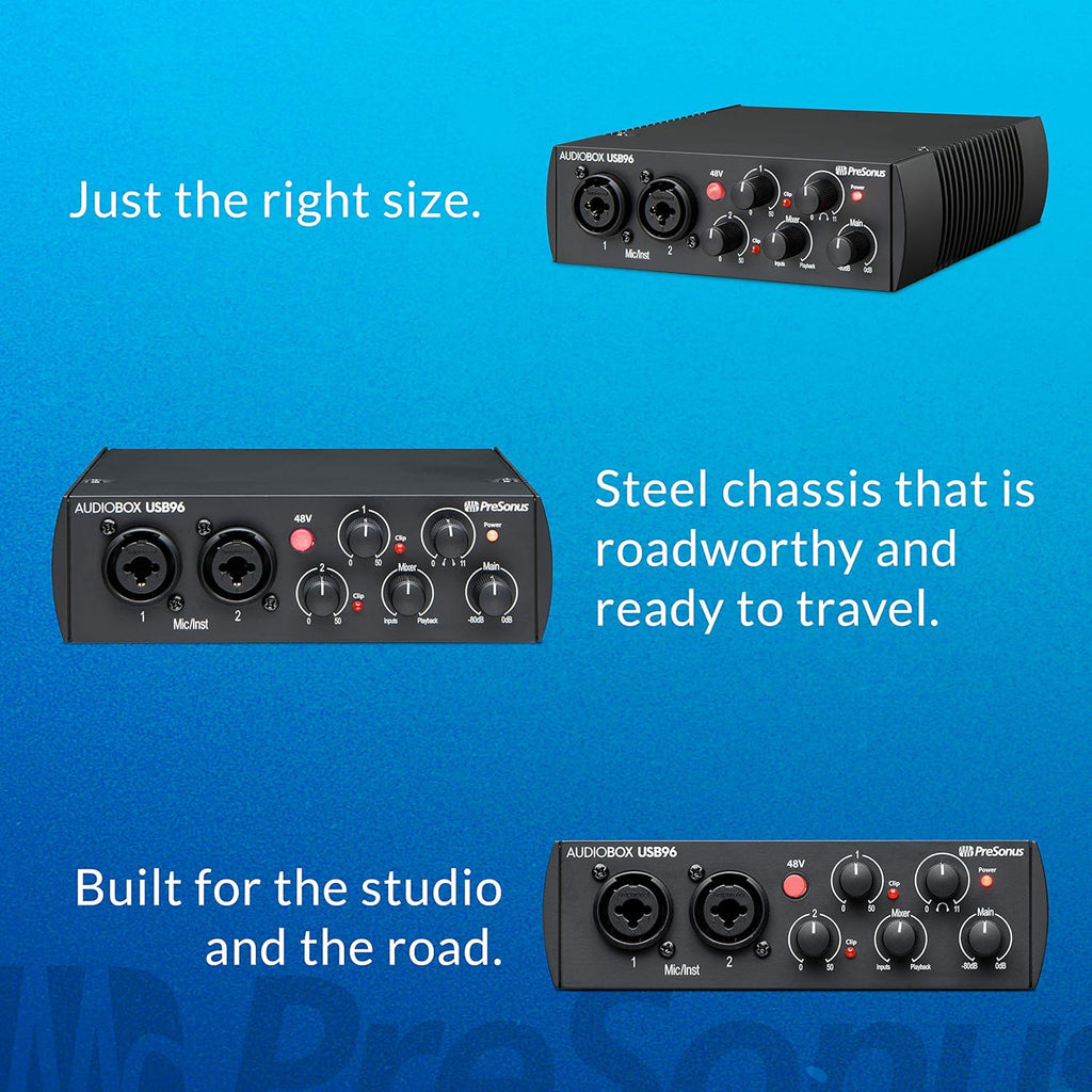 PreSonus AudioBox 96 Studio USB 2.0 Recording Bundle G271