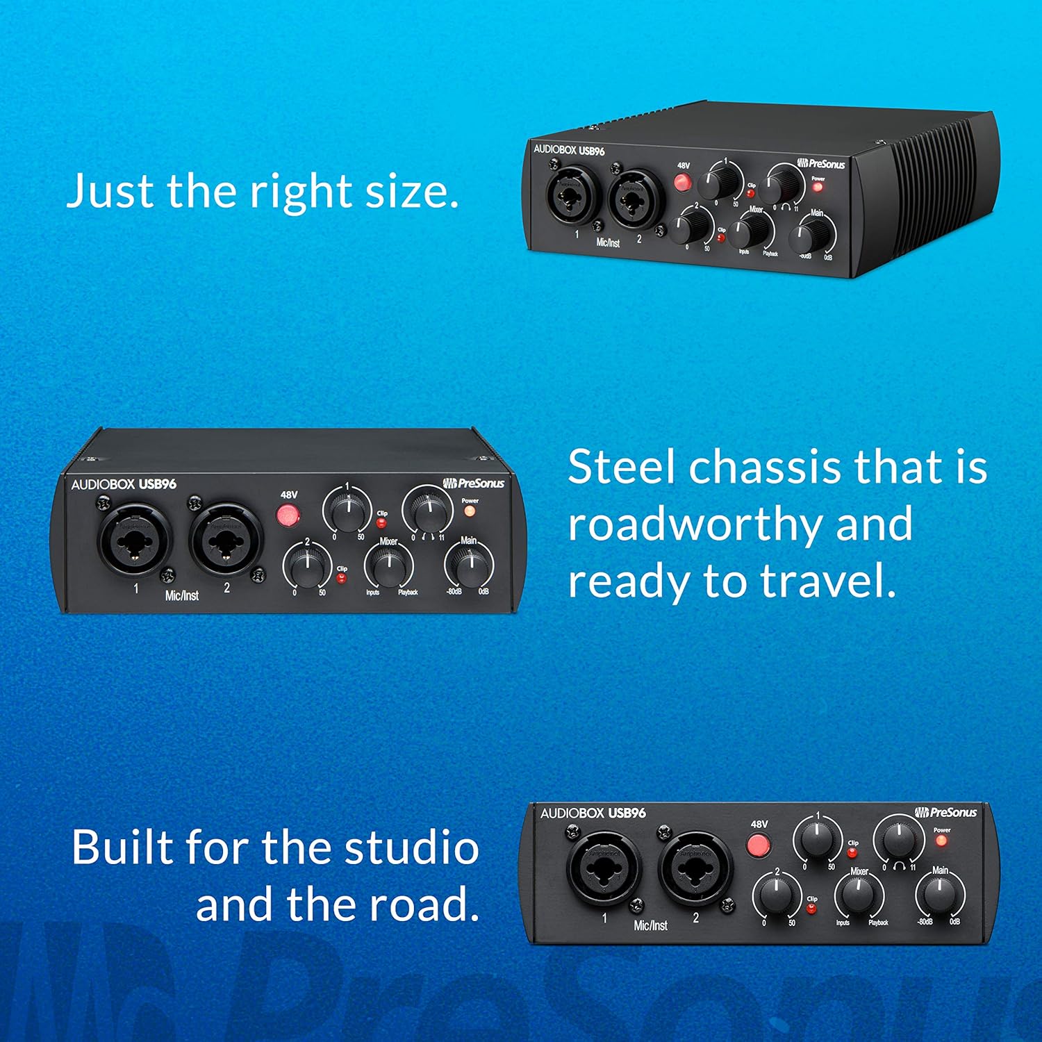 PreSonus AudioBox 96 Studio USB 2.0 Recording Bundle G271