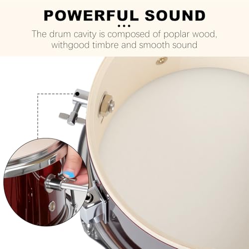 3-Piece Kids Drum Set with Cymbal, Pedal & Sticks (Pink) S64056