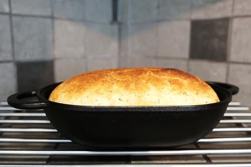 Cast Iron Bread Pan with Lid, Pre-Seasoned Loaf Pan U818