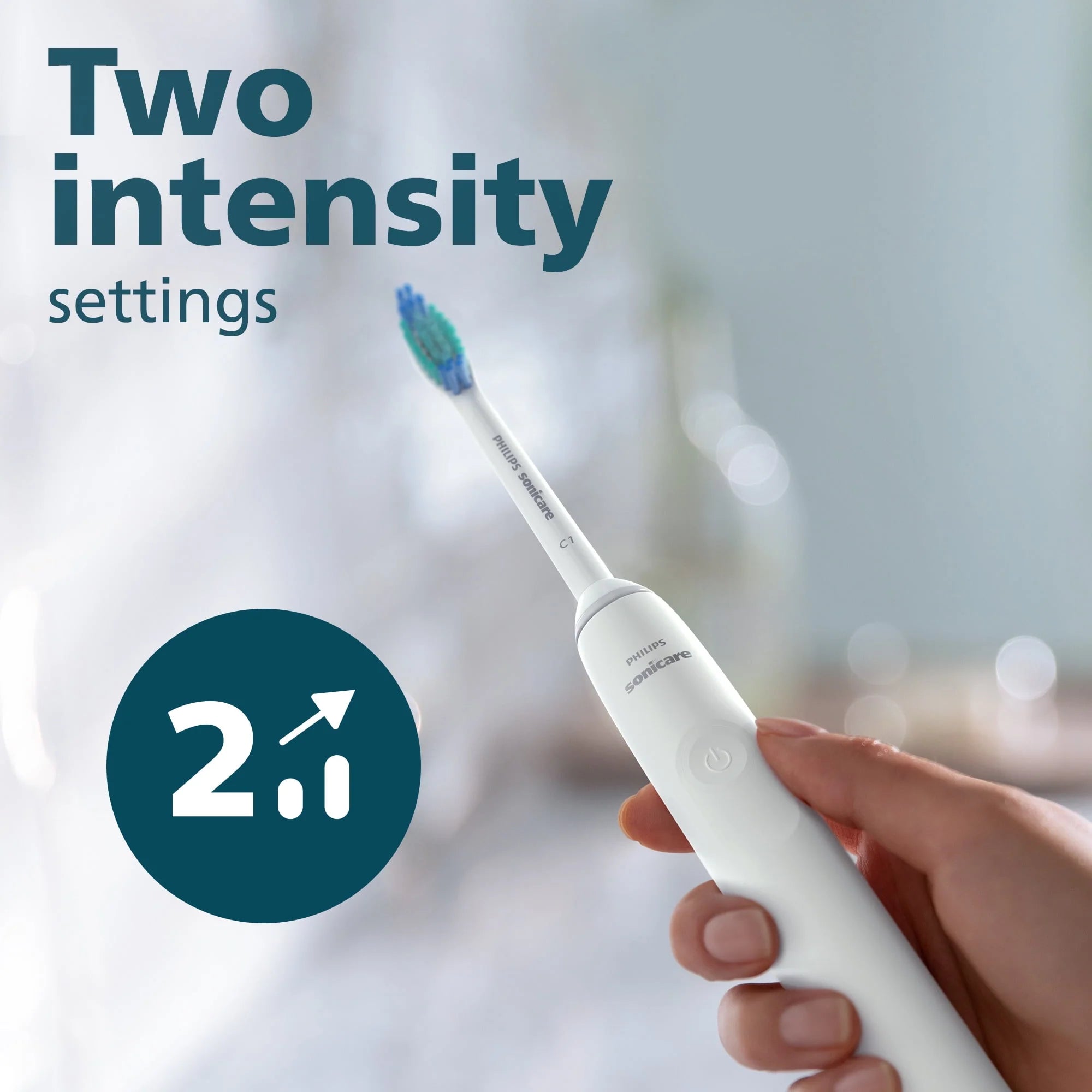 Philips Sonicare 3100 Rechargeable Electric Toothbrush with Pressure Sensor, White U255