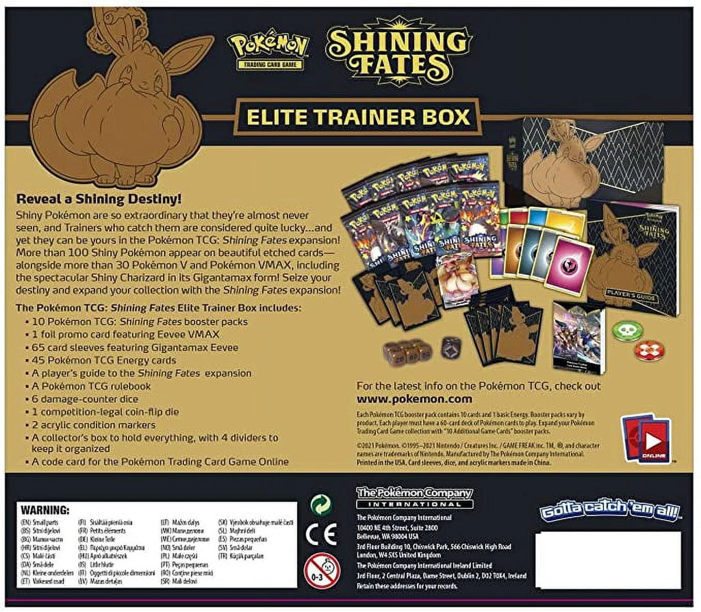 Pokemon TCG Sword & Shield Shining Fates Elite Trainer Box W11860