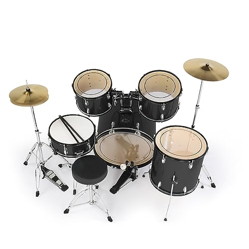 Ktaxon 22 Inch 5-Piece Adult Drum Set with Cymbals and Stool (Blue) G680