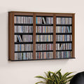 Prepac Triple Wall Mounted Storage Cabinet, Cherry and Black