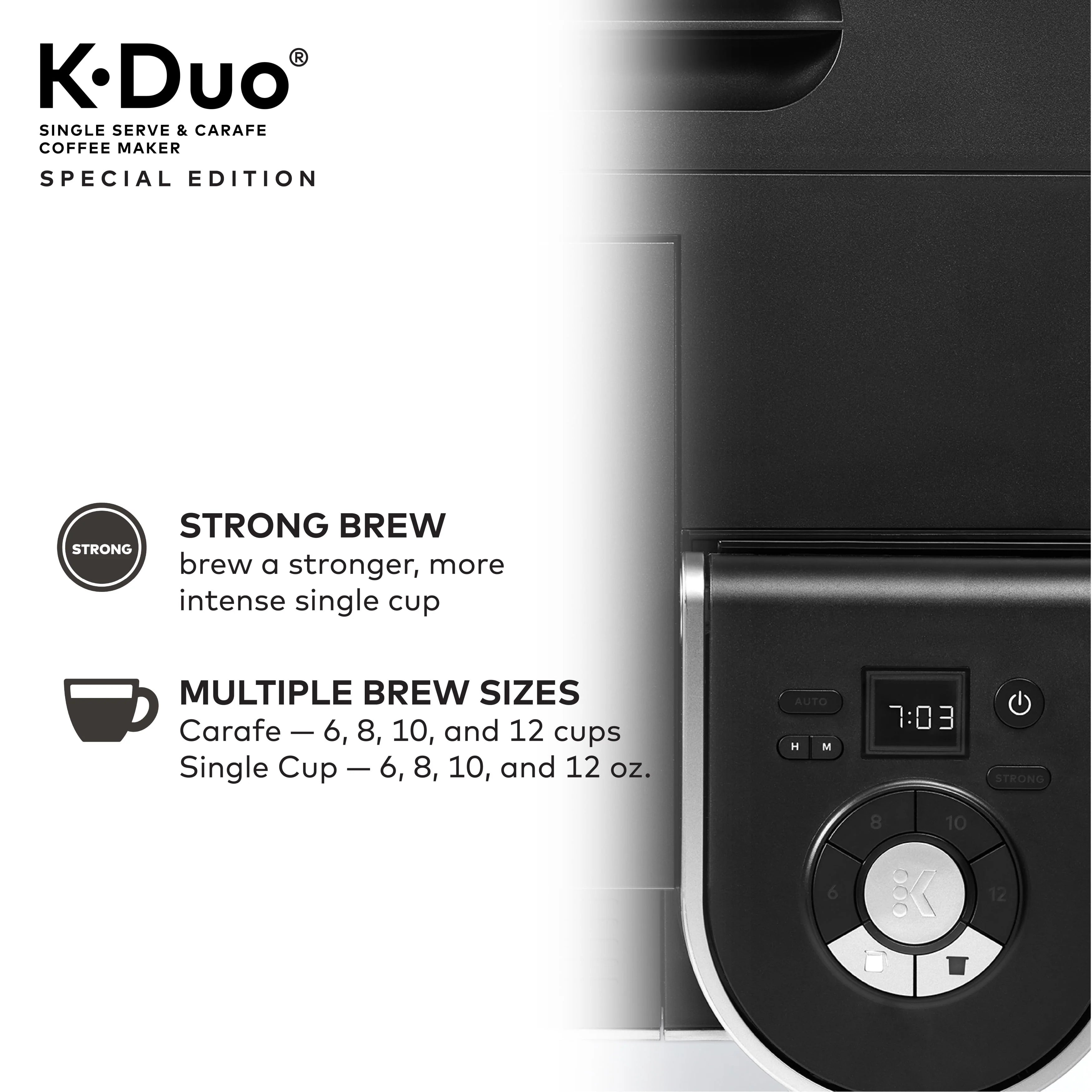Keurig® K-Duo Special Edition Single Serve & Carafe Coffee Maker, Silver H954