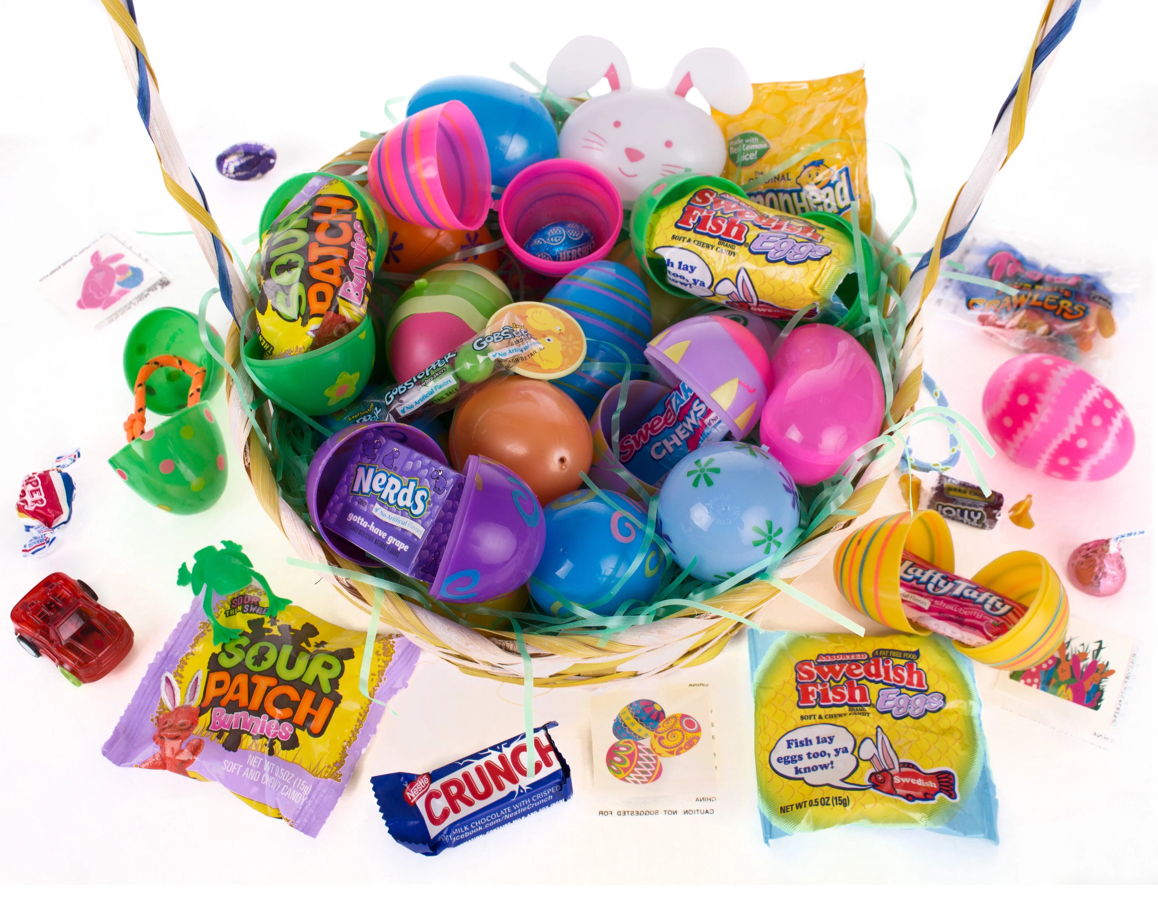 100 Bulk Filled Easter Eggs for Hunt, Assorted Styles, Kids Toys F393350
