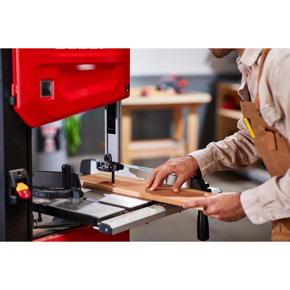 BAUER 14 in. Stationary Wood Cutting Band Saw, 1 HP F307