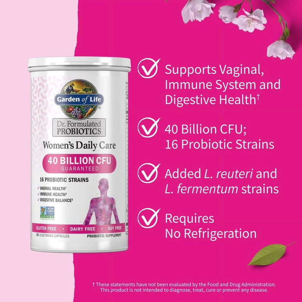 Garden of Life Dr. Formulated Women's Daily Care Probiotics, 30ct J571