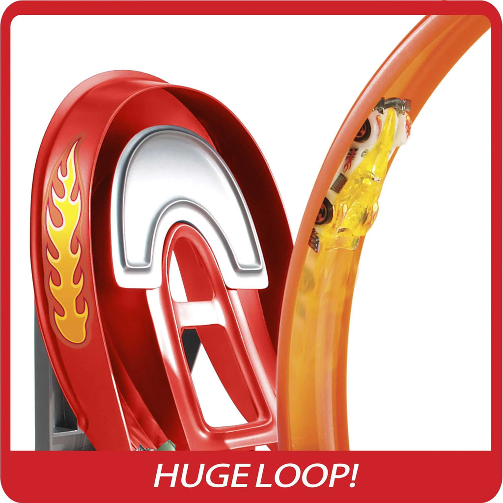 Hot Wheels Action Power Shift Motorized Raceway Track Set with 5 Cars O295