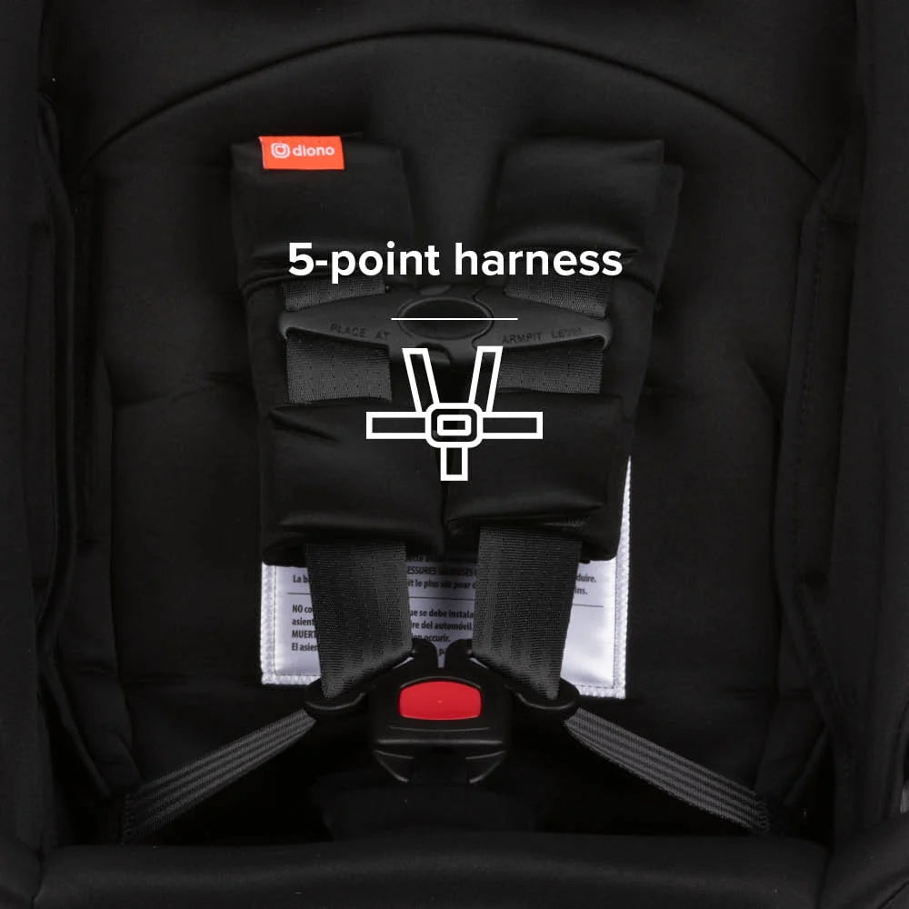 Diono Radian 3R All-in-One Convertible Car Seat, Black Jet J225
