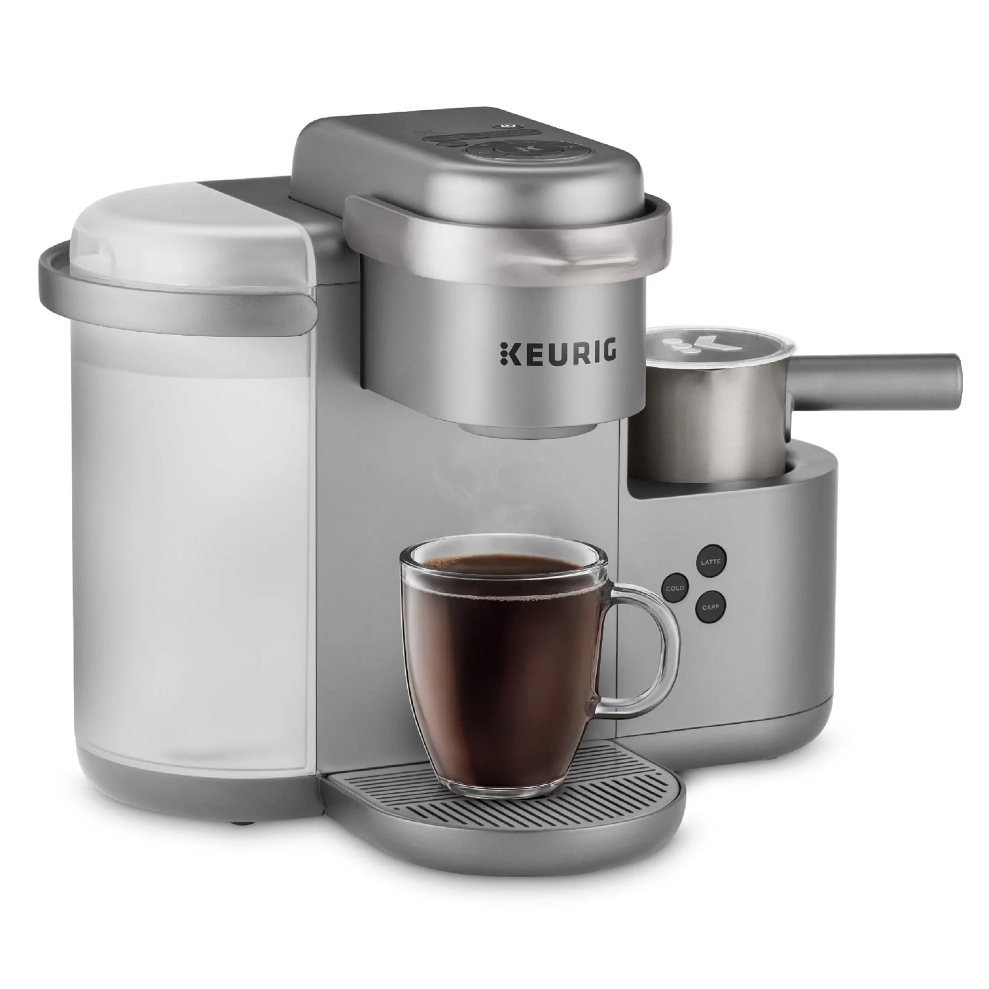 Keurig K-Cafe Special Edition Single Serve K-Cup Pod Coffee, Latte and Cappuccino Maker, Nickel N34174
