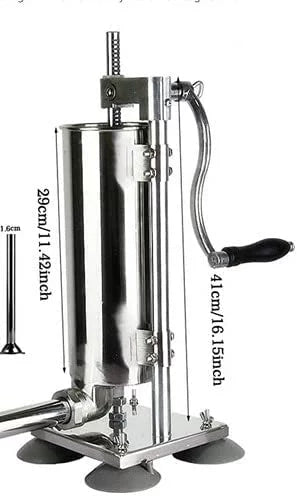 Miumaeov 3L Manual Sausage Stuffer Stainless Steel Vertical Sausage Maker C311156