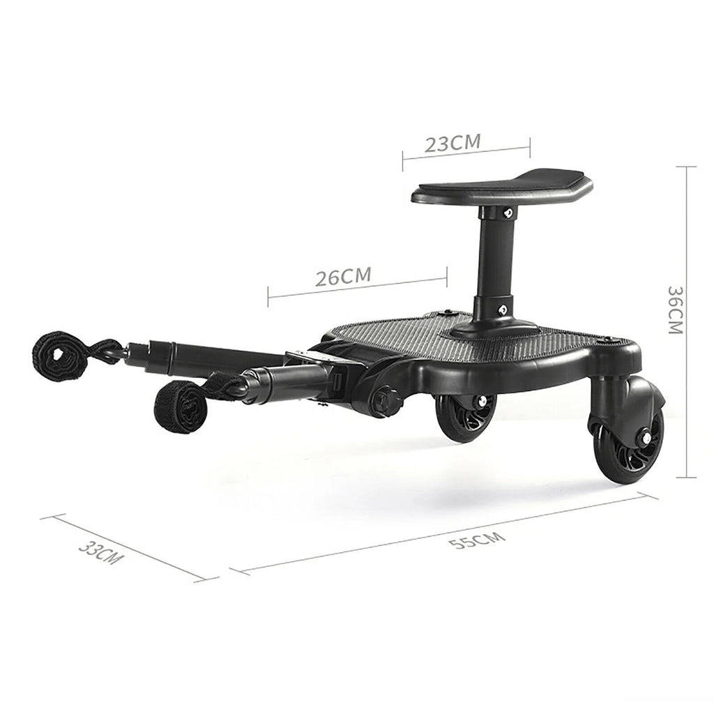 TOOL1SHOoo Universal 2-in-1 Stroller Ride Board with Detachable Seat W77866