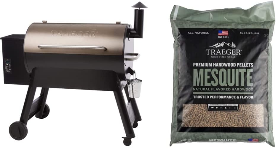 Traeger Pro Series 34 Electric Wood Pellet Grill and Smoker, Bronze I696803