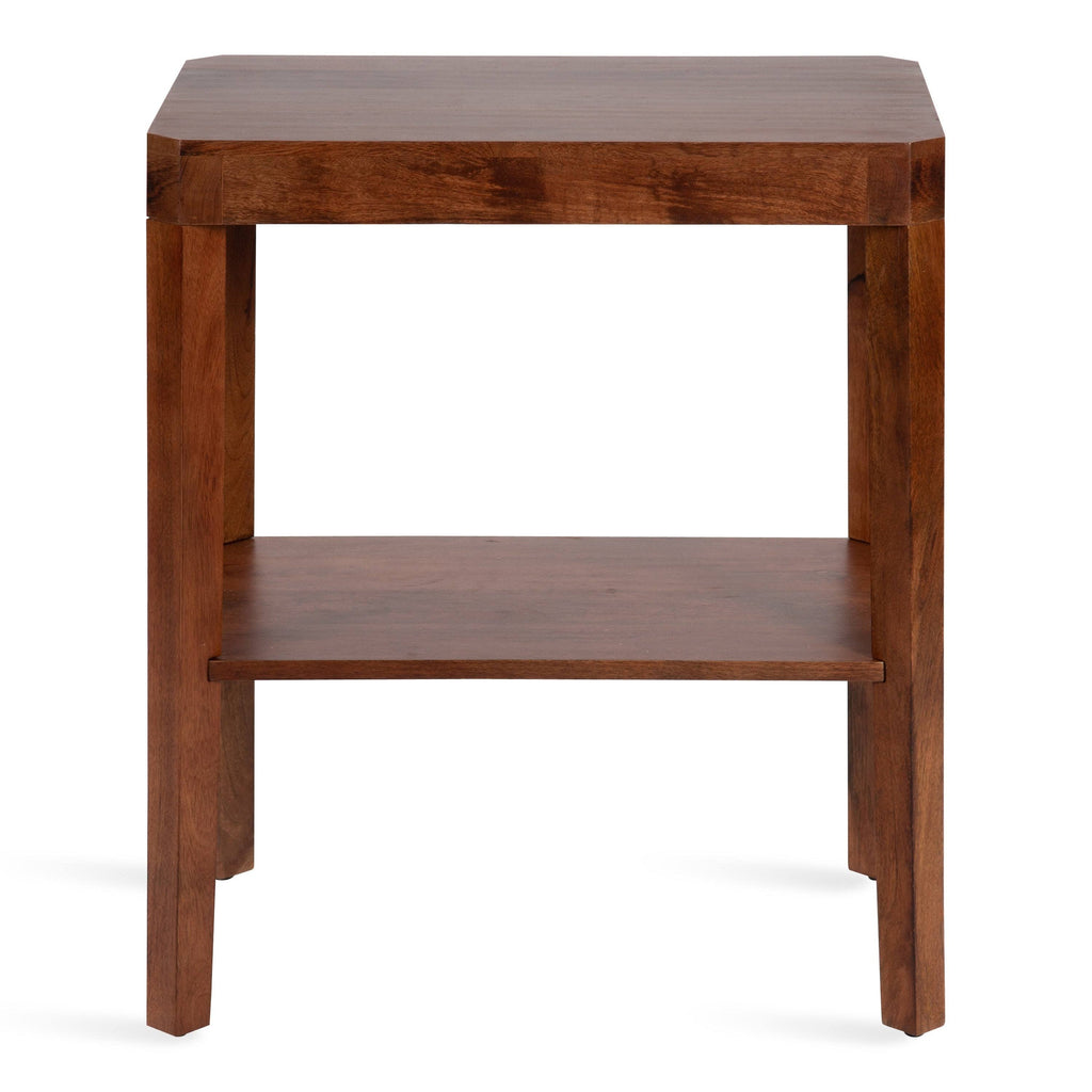 Kate and Laurel Talcott Wood Side Table, Walnut Brown G75356