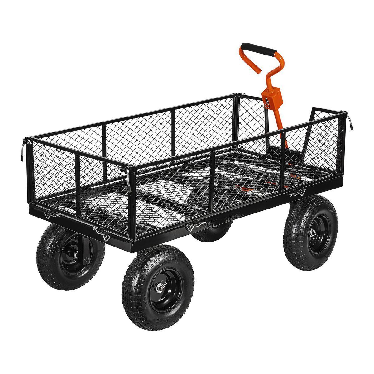 Steel Utility Cart 1200 lb Capacity with Removable Sides R5280