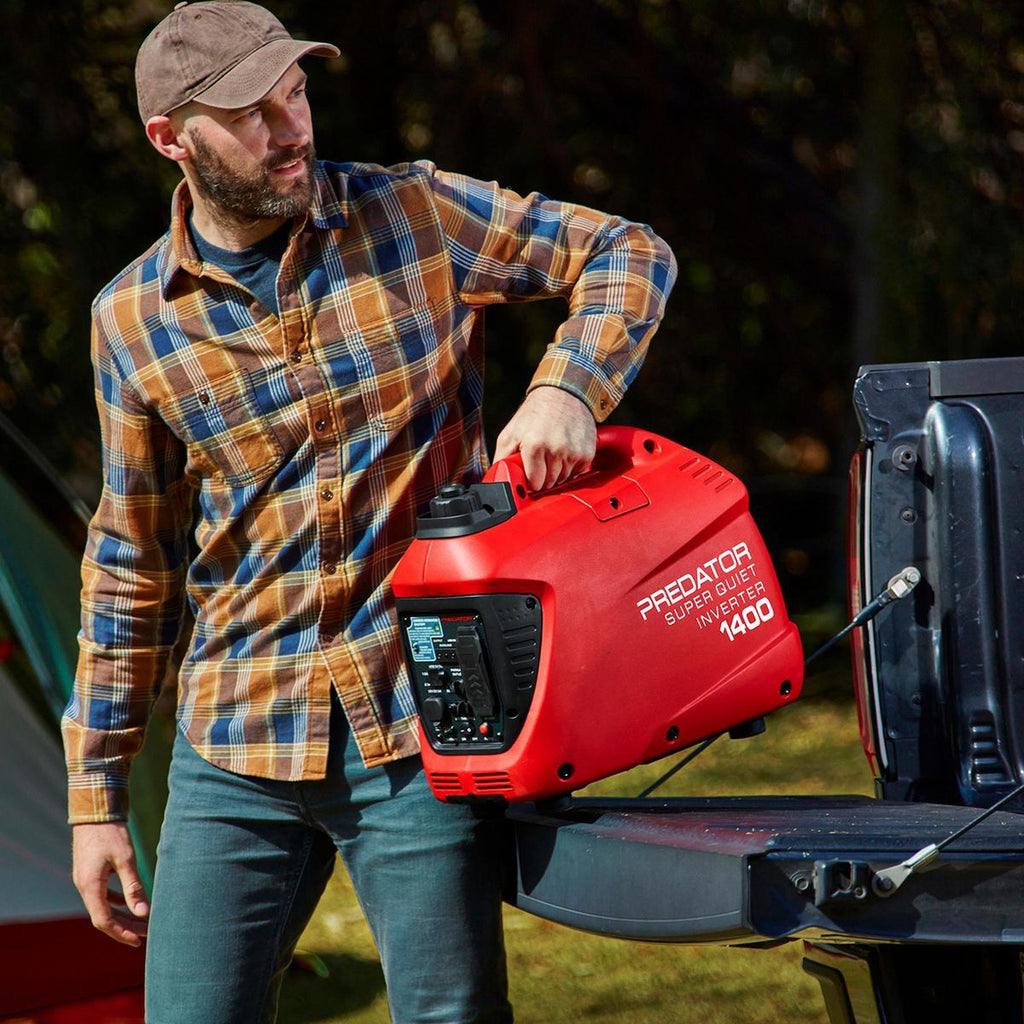 PREDATOR 1400 Watt Super Quiet Inverter Generator with CO SECURE Technology L35033