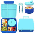 Bento Lunch Box with 8oz Soup Thermo, Kids Leakproof 4 Compartment, Pink B2720