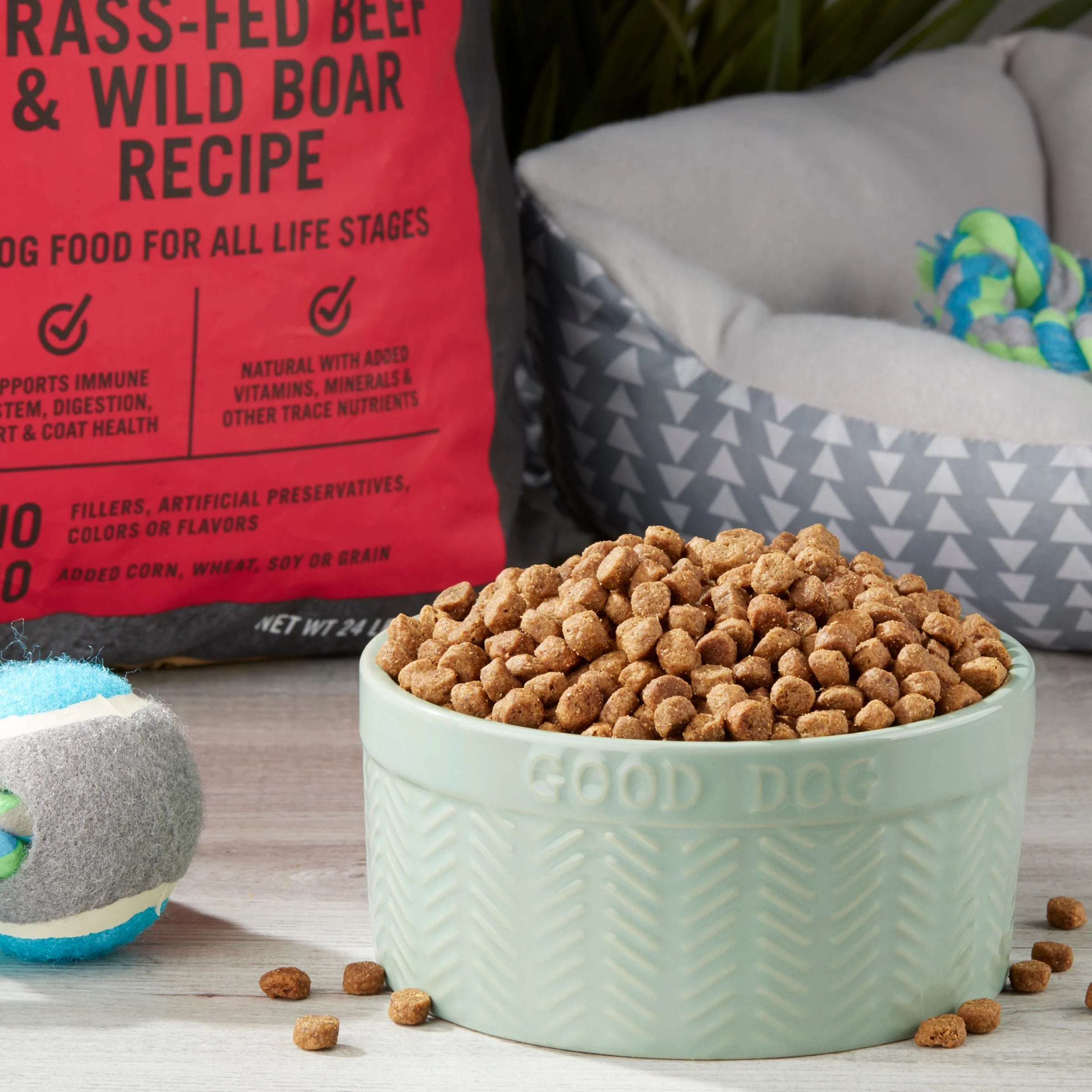 Pure Balance Wild & Free Beef & Wild Boar Recipe Grain-Free Dry Dog Food, 24 lbs L20658