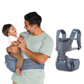 Infantino Hip Rider 5-in-1  Hip Seat Baby Carrier for Infants and Toddlers 12-45 lbs, 5-Position, Gray