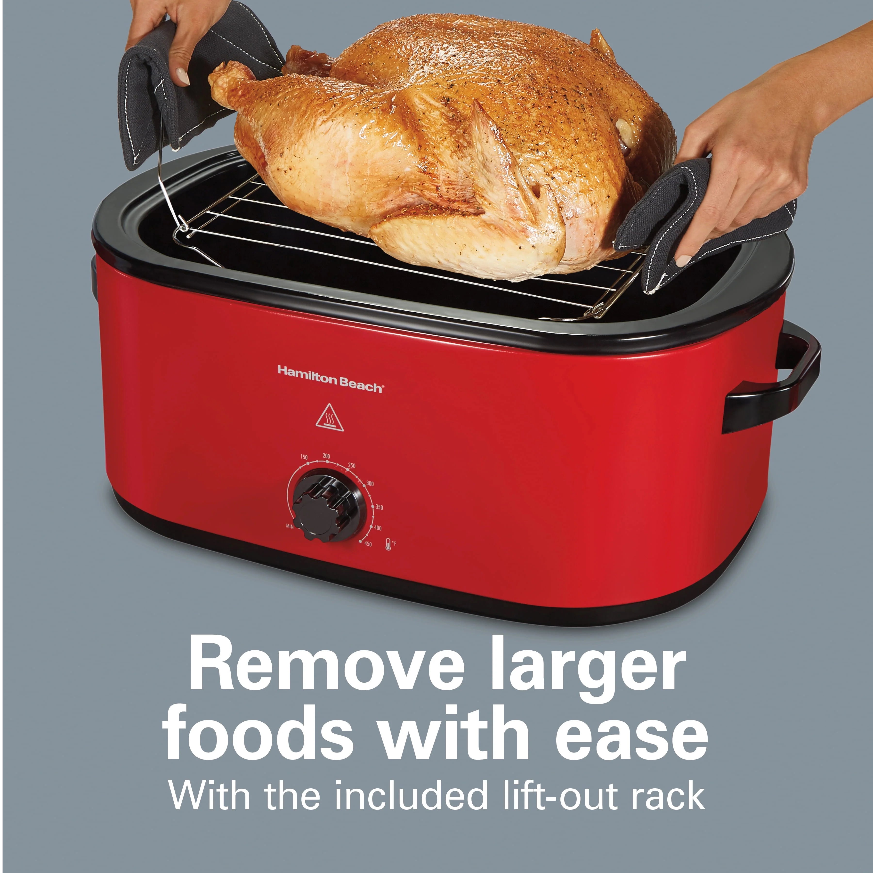 Hamilton Beach Electric Roaster Oven 22 Quart Stainless Steel O95386