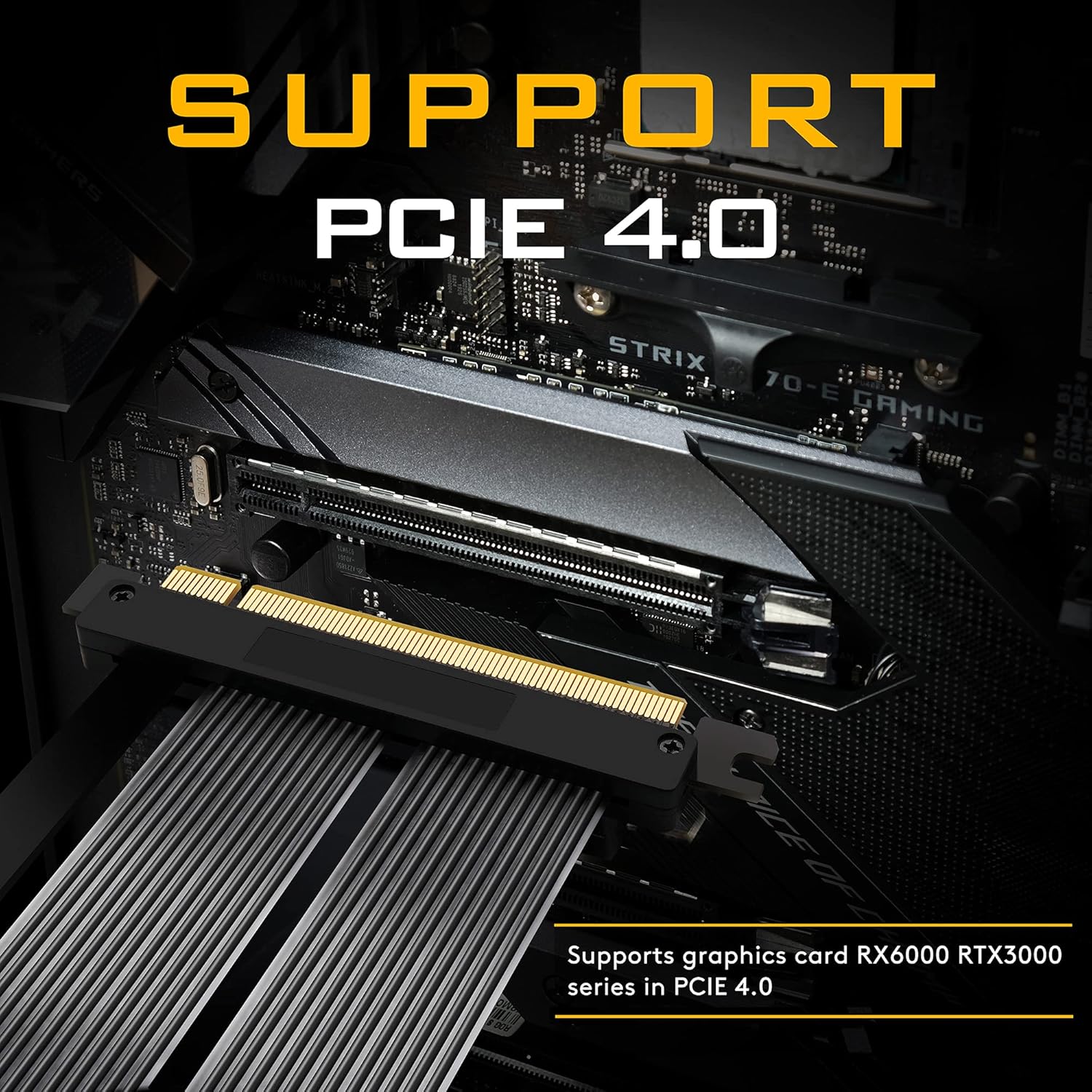 EZDIY-FAB PCIE 4.0 16x Riser Cable Right Angle Connector Pack of 2 L62692