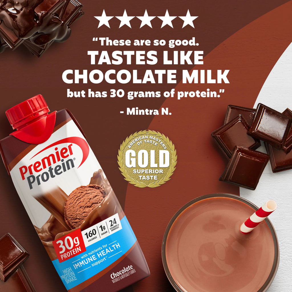 Premier Protein Shake, Chocolate, 11 fl oz, 12 Ct H339