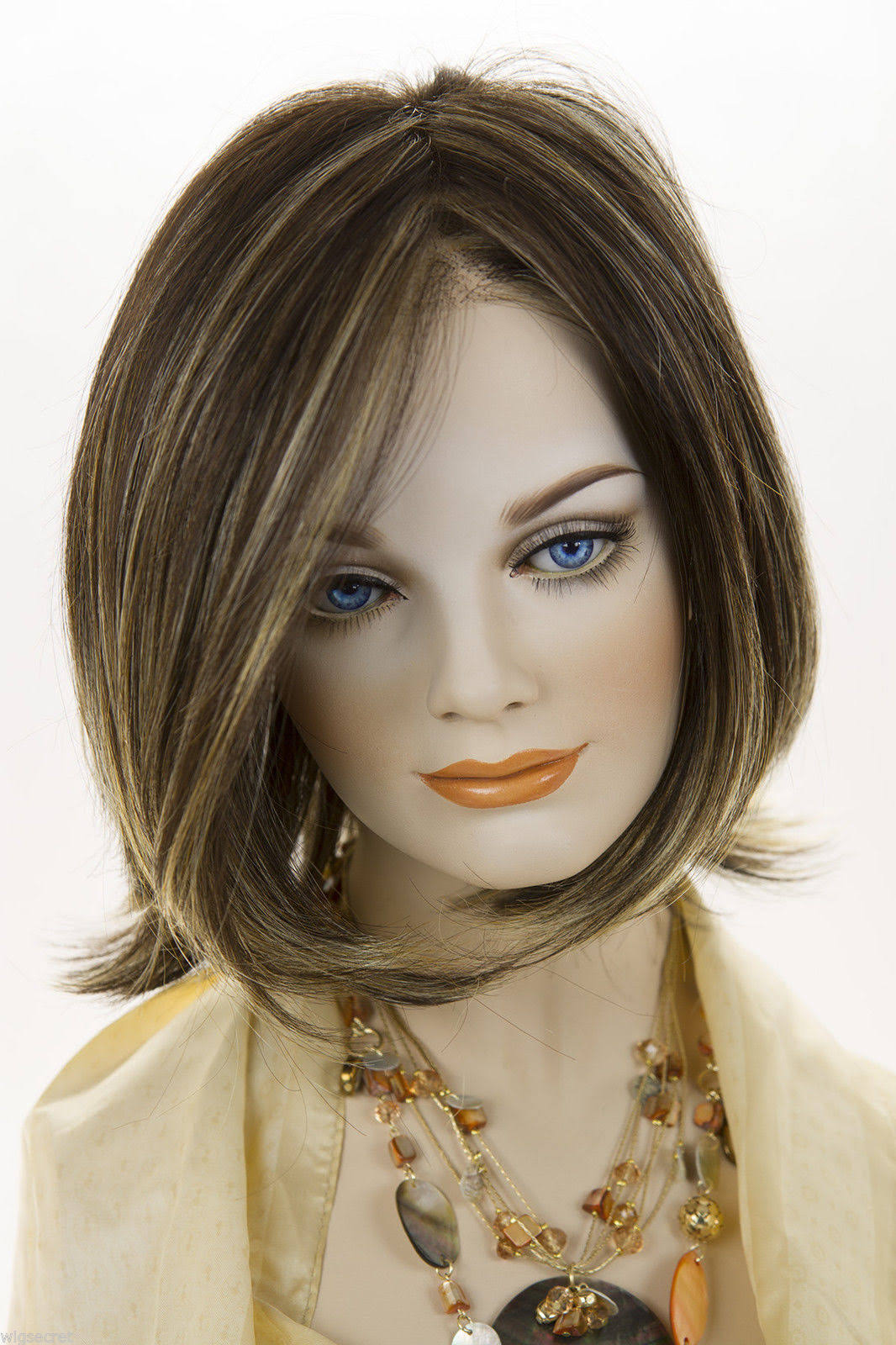 Alia by Alia Medium Lace Front Mono Jon Renau Straight Wig - Light Gold Brown T71109