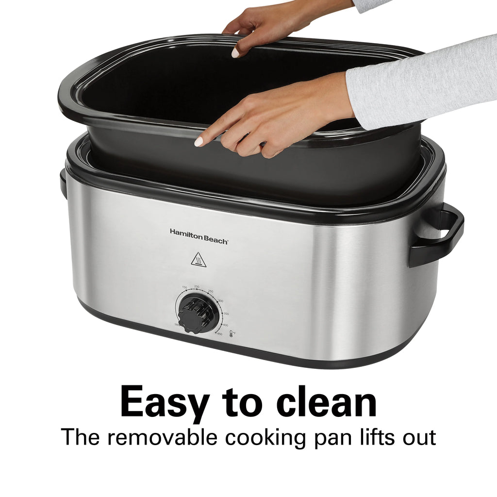 Hamilton Beach Electric Roaster Oven 22 Quart Stainless Steel O95386