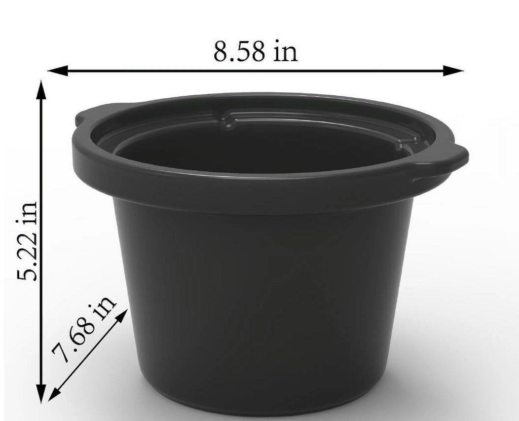Mainstays 2 QT Slow Cooker, Matte Black, Removable Stoneware Pot C941