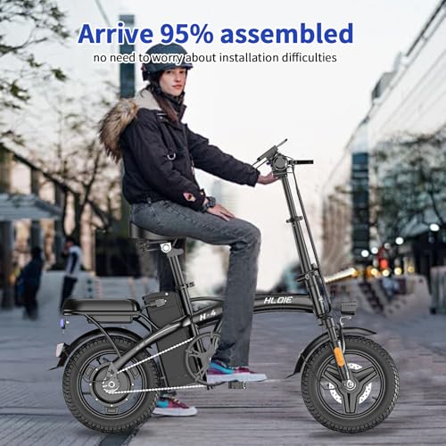 Folding Electric Bike for Adults, 400W Motor, 14" Ebike L370